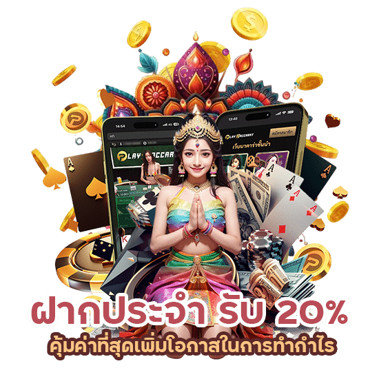 ฝากประจำ รับ 20% คุ้มค่าที่สุด